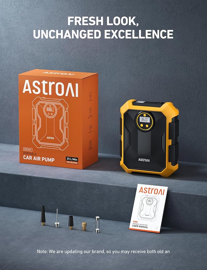 AstroAI Tire Inflator Air Compressor 12V DC Portable Air Compressor Car - Image 9