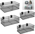 Barydat 4 Pcs Slatwall Basket Set Ventilated Metal Slatwall Basket Hanging Wire by home