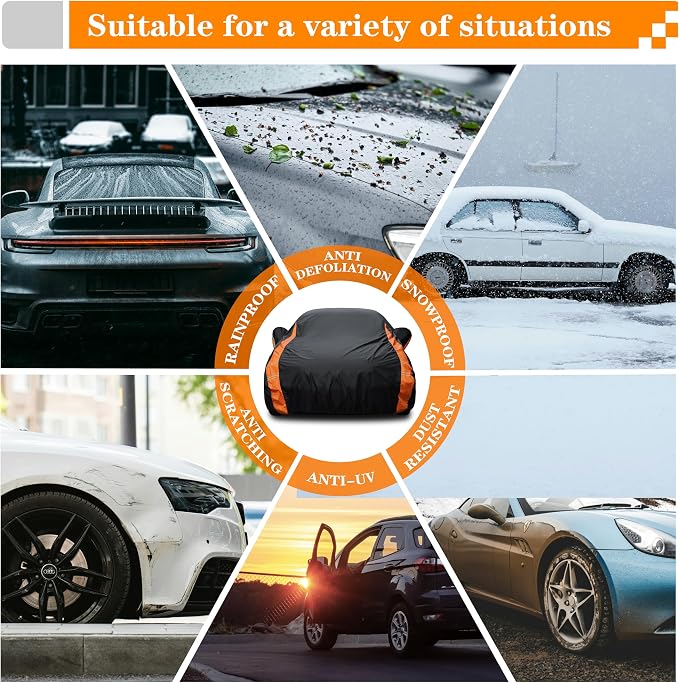 in Full Exterior Sedan Car Cover All Weather, Waterproof, UV Resistant - Image 4