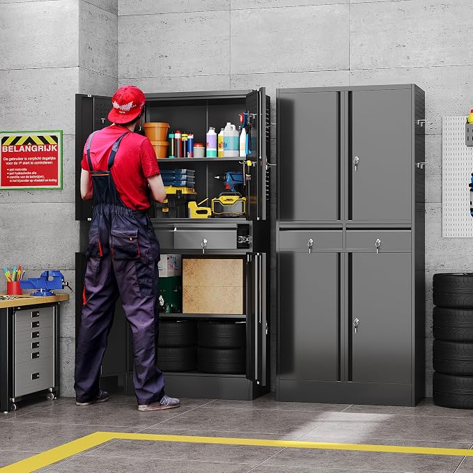 71" Metal Garage Storage Cabinet - Image 2