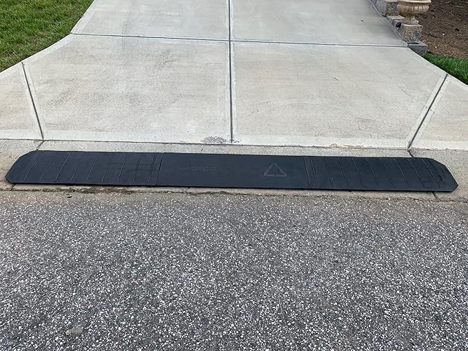 – Driveway Curb Ramps – Low Profile Car Ramps – 3 Piece Expandable Set – Made - Image 6