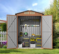 Outdoor Storage Shed, 5x3 Ft Metal Steel Tiny House by Florise