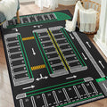 Play Rug for Playroom 59"x39" Traffic System Playmat Car Rugs for Toy Boys by Isyorefam