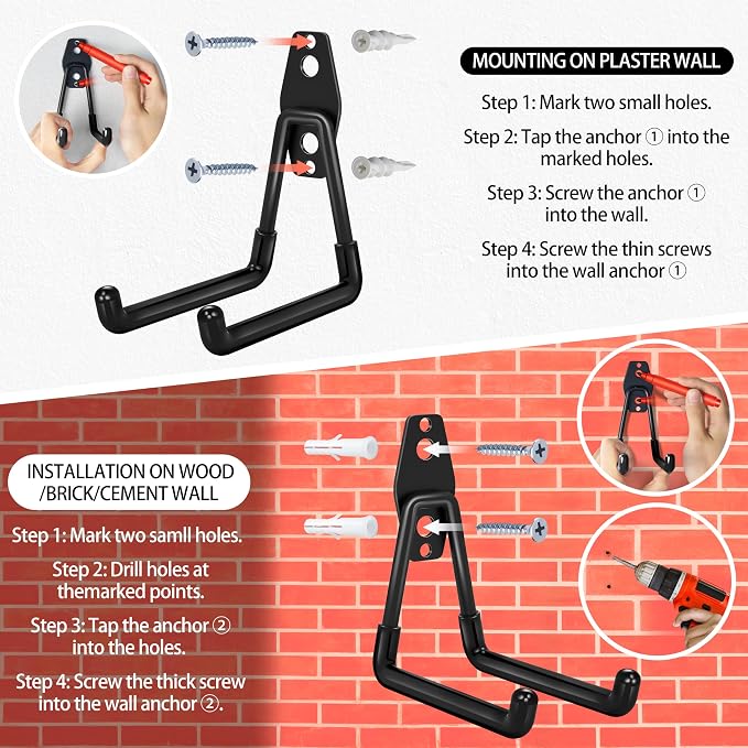 18 Pack Garage Hooks Heavy Duty - Image 6