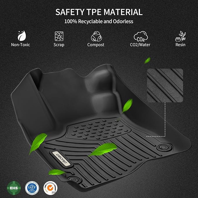 OEDRO Floor Mats for 2024-2013 Toyota 4Runner 7 Seater, Custom Fit TPE - Image 9