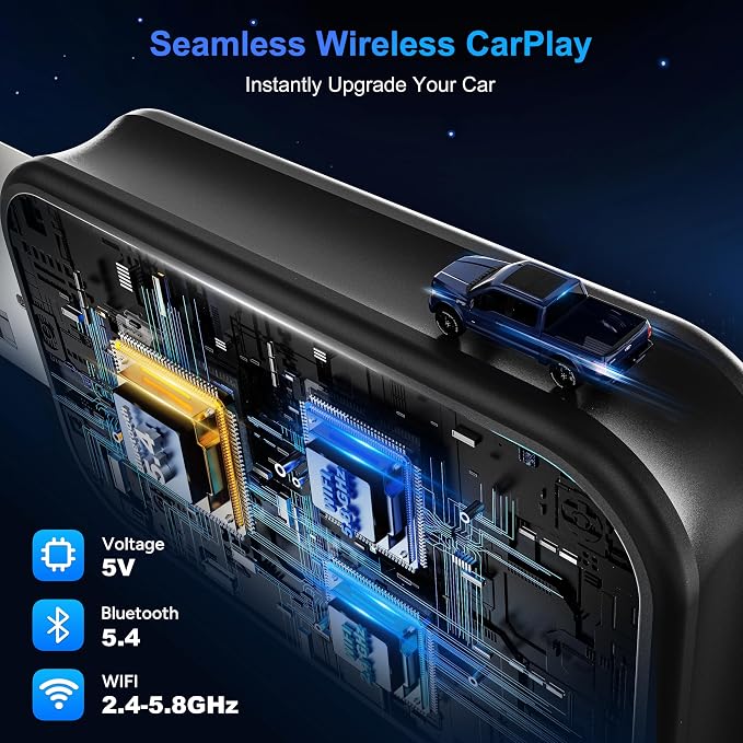 Wireless CarPlay Adapter 2025 Mini Size Multi-User Dongle Seamless Car - Image 5