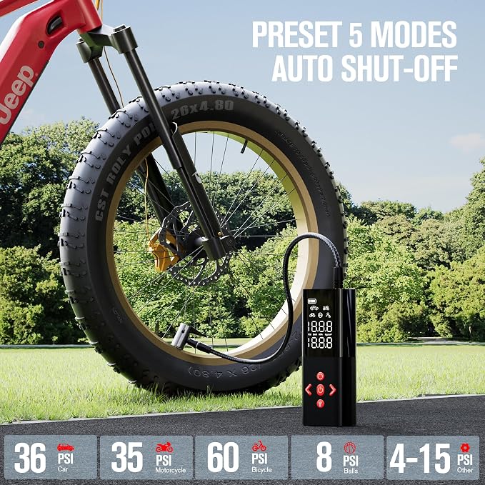 GOOLOO AP150 Tire Inflator Portable Air Compressor, 2X Faster 150PSI Cordless - Image 3