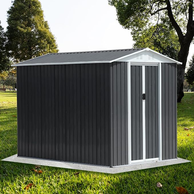 6x9 FT Outdoor Storage Shed, Metal Garden Shed by BNSPLY