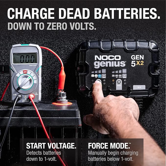 NOCO Genius GEN5X2: 2-Bank, 10A Onboard Battery Charger - Image 5