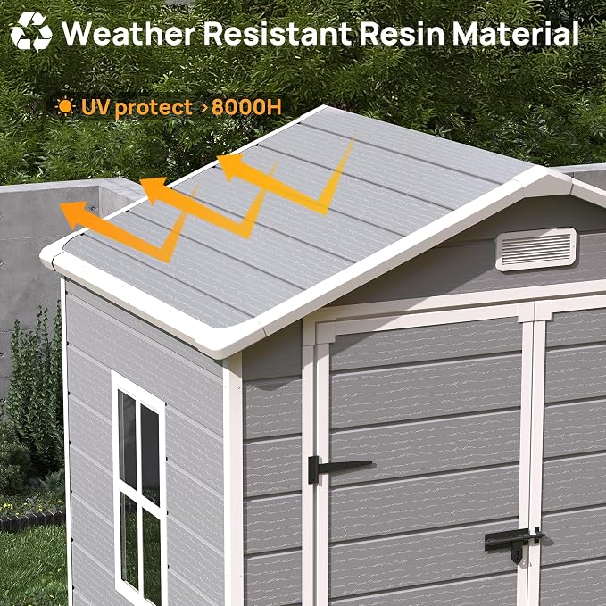 Resin Outdoor Storage Shed - Image 4