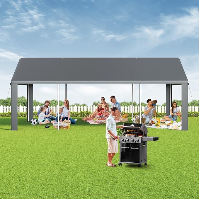 Carport, 13x25 FT Heavy Duty Car Port - Image 8