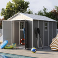 UDPATIO Storage Shed 8 x 10 FT, Resin Outdoor Garden Sheds by UDPATIO