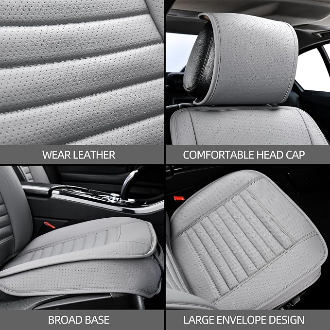 2pc Car Seat Covers, Luxury Car Protectors, Universal Anti-Slip Driver Seat - Image 3