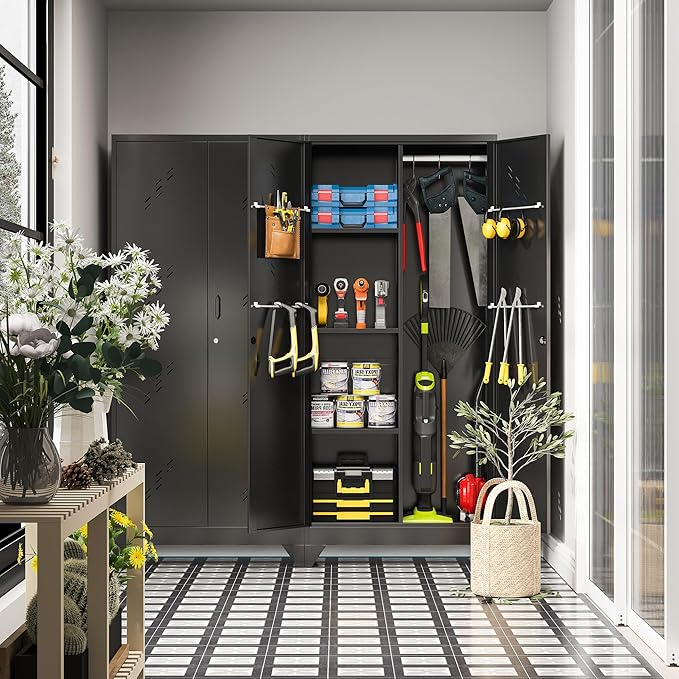 71" Metal Garage Tools Storage Cabinet - Image 5