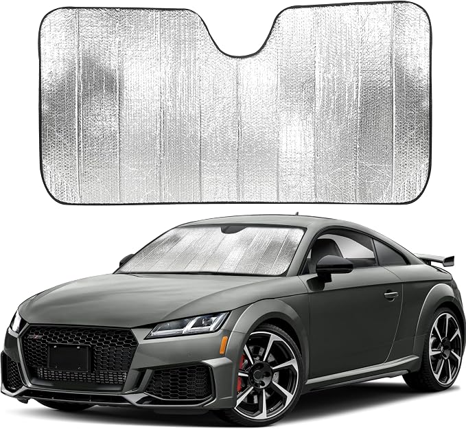 EcoNour Accordion Car Windshield Sun Shade | Car Sun Visor to Protect Harmful by EcoNour