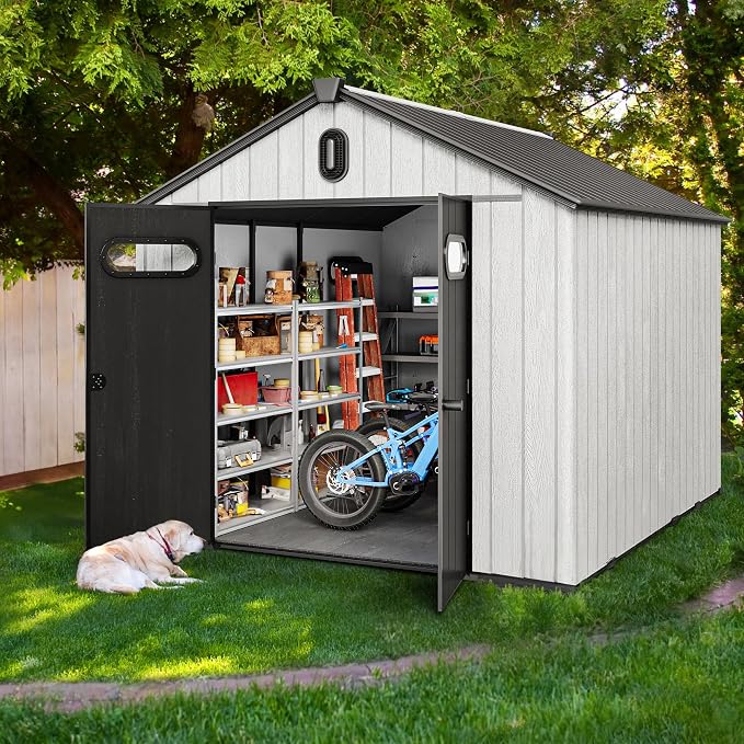 YITAHOME 8x10ft Outdoor Resin Storage Shed - Image 3