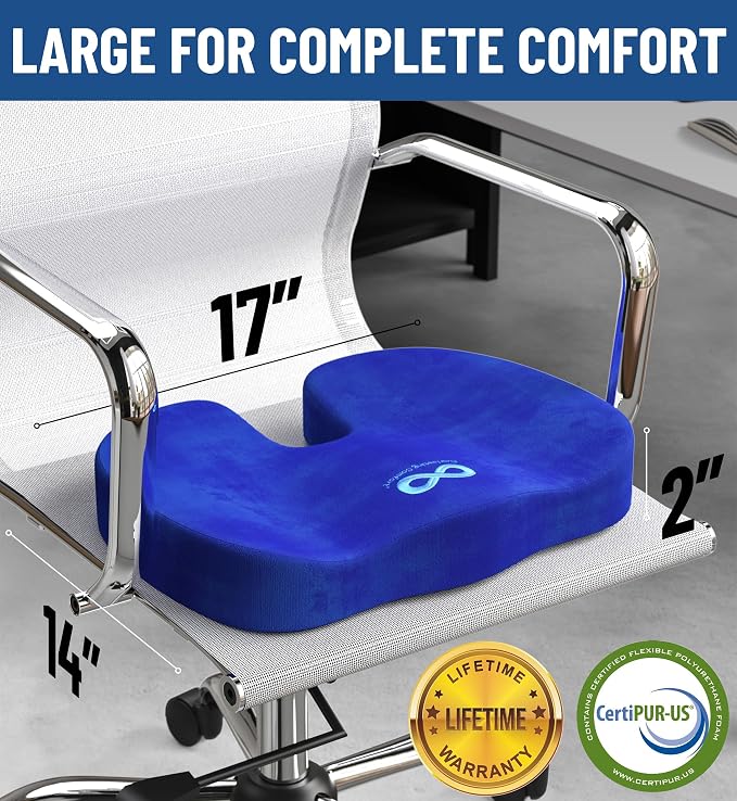 Everlasting Comfort Doctor Recommended Memory Foam Seat Cushion - Image 4