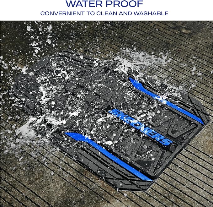 Skechers Car Floor Mats, Heavy Duty Rubber Car Mats Full Set, All Weather Floor - Image 5