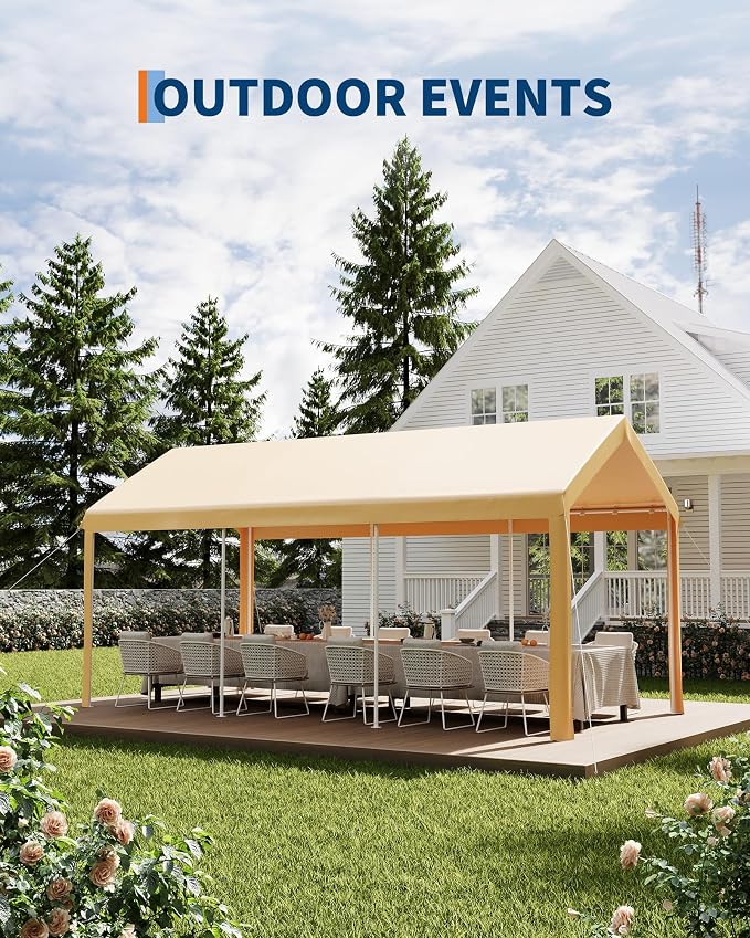 10x20ft Metal Carport Garage - Image 5