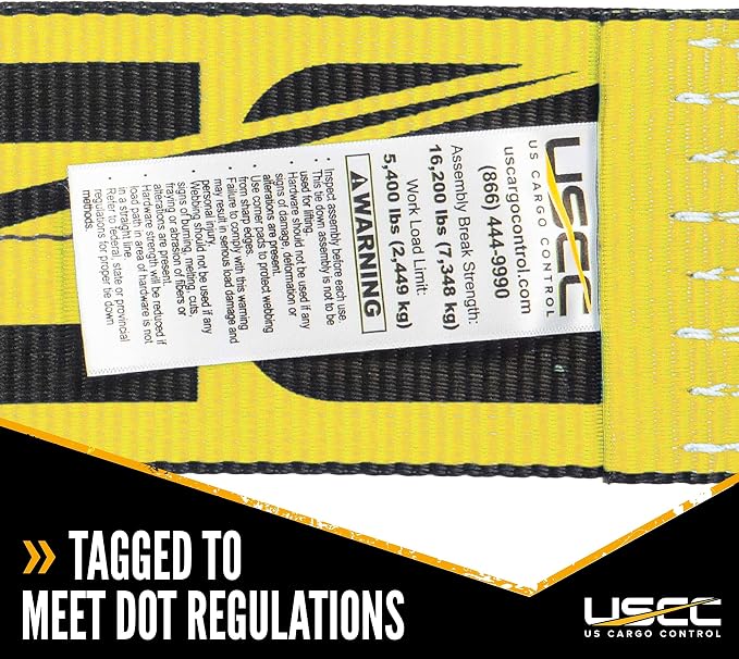 US Cargo Control Heavy Duty Yellow Fixed End - Image 8