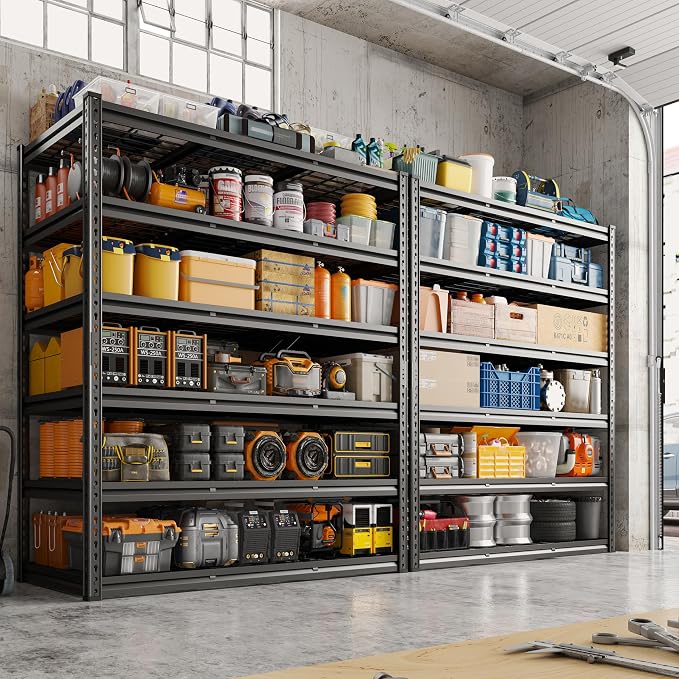 REIBII 3600LBS Garage Shelving 48" W Storage Shelves 6 Tier Garage Shelving - Image 3