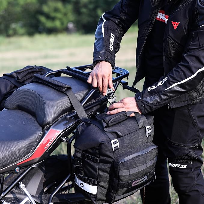 Rhinowalk Waterproof Motorcycle Saddlebags Luggage Bags 20L Quick Release - Image 7