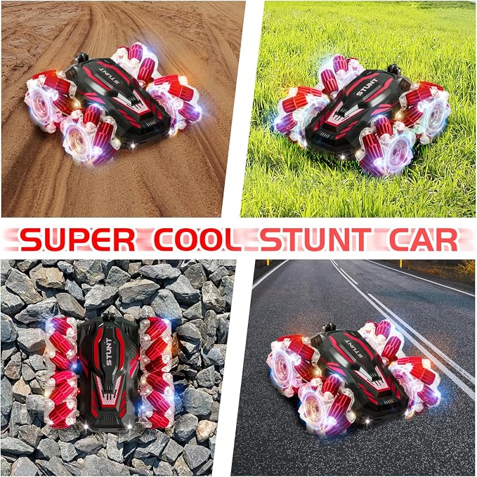 Gesture Sensing RC Stunt Car, 2.4 Ghz 4WD Remote Control Cars, Cool Lighting - Image 2