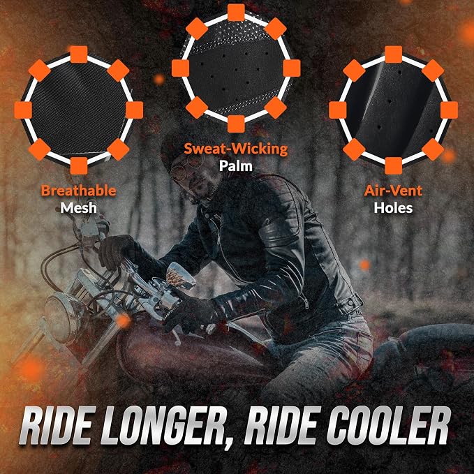 Breathable Motorcycle Gloves for Men - Image 5