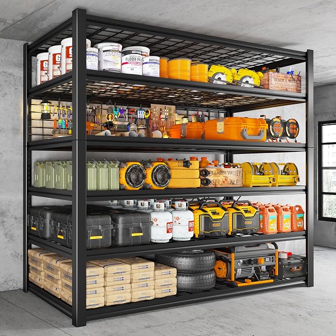 REIBII 84" H Garage Shelving, 6-Tier Storage Shelves Heavy Duty Loads 3500LBS - Image 5