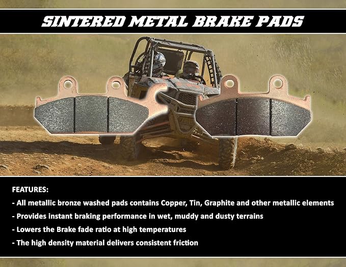 Demon Powersports Rear Sintered Brake Pads Compatible - Image 2