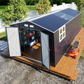 Metal Shed 10x16 FT Large with Customizable Skylight and Reinforced Steel Frame by KKnowbody