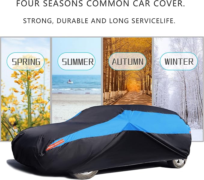 MORNYRAY Waterproof Car Cover All Weather Snowproof UV Protection Windproof - Image 8