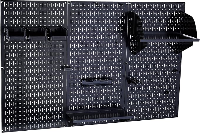 Pegboard Organizer Wall Control Metal Pegboard Tool Storage Kit - Image 2