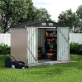 6x8x6.4 FT Outdoor Storage Sheds by GarveeLife