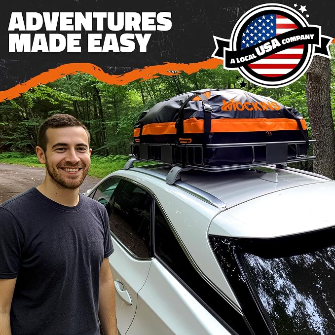 Mockins 64"x39"x6" Heavy Duty Roof Rack Cargo Carrier - Image 3
