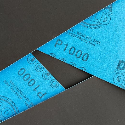 Dura-Gold Premium 1000 Grit Wet or Dry Sandpaper Sheets, 5-1/2" x 9", Box of 25 - Image 2
