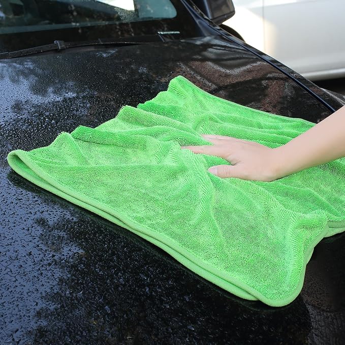 JOYMOOP Microfiber Towels for Cars, 2 Pack 63" x 29.5" Car Drying Towel - Image 2