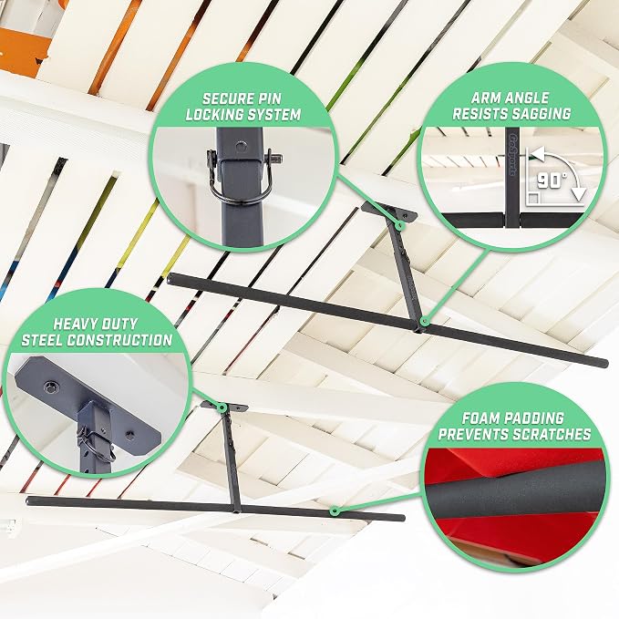 GoSports Kayak Rack for Garage Ceiling Mount - Image 4