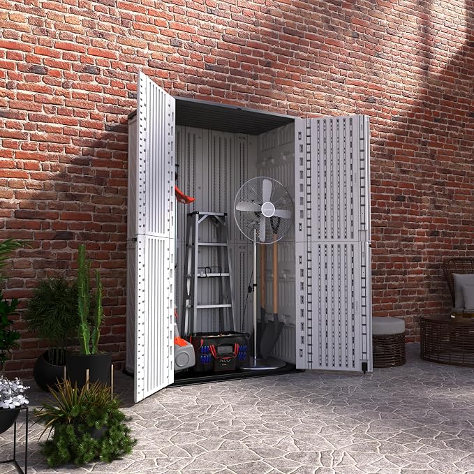 ADDOK Vertical Outdoor Storage Shed - Image 2
