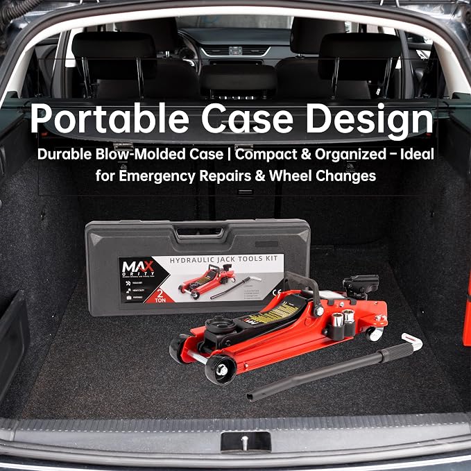 2-Ton Hydraulic Low Profile Trolley Garage Service/Floor Jack - Image 6