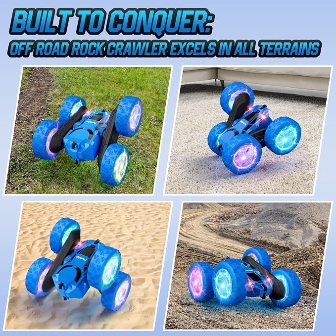Remote Control Car for Boys 6-12 Year Old Double Sided 360°Rotating 4WD - Image 6