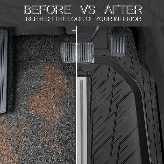 CAR PASS Tire Tread DeepDish Rubber Floor Mats - Image 6