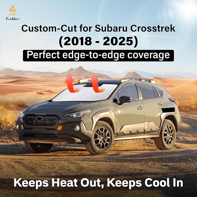 Econour Windshield Sun Shade for 2012-2017 Subaru Crosstrek/XV 2018-2023 Subaru - Image 2