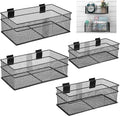Barydat 4 Pcs Slatwall Basket Set Ventilated Metal Slatwall Basket Hanging Wire by home