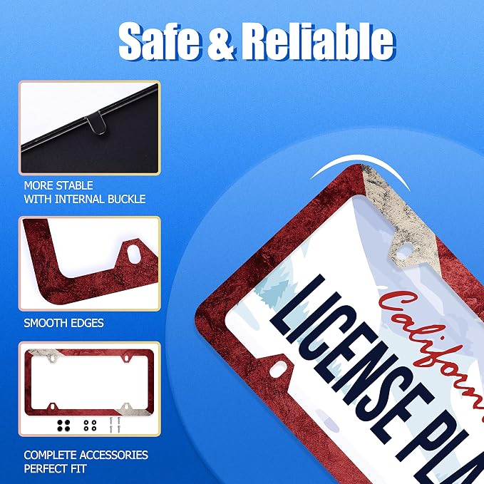 Vintage Dive Down Flag License Plate Diving Flag License Plate Stainless Steel - Image 2