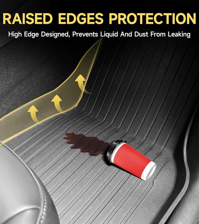 Full Set Floor Mats for New Tesla Model Y 2025 2026 Juniper All Weather Floor - Image 5