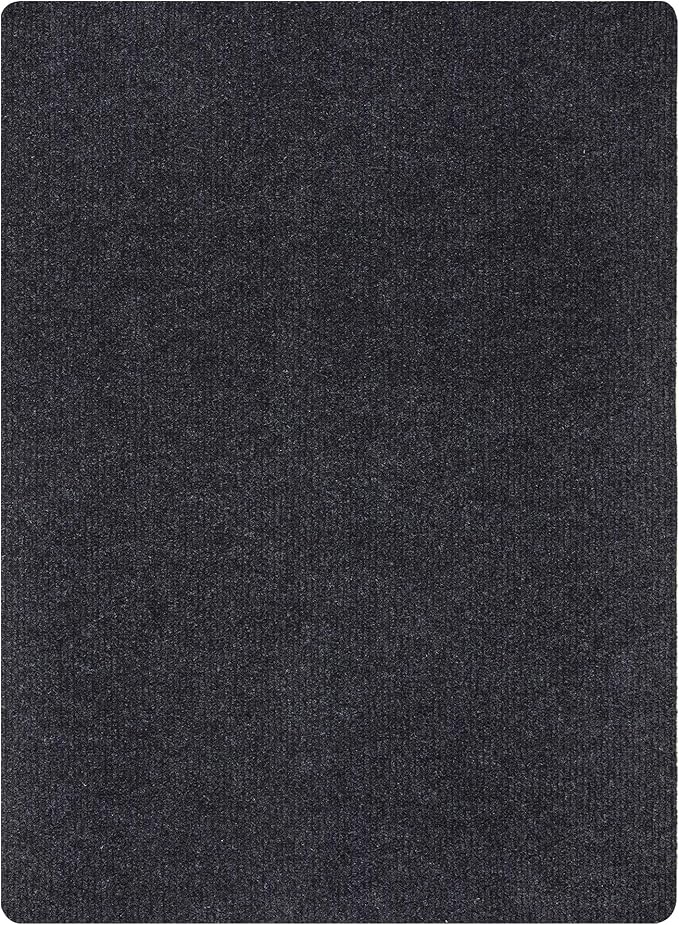 Ottomanson 5' x 6'6" Mud Mat Area Rug Scraper Carpet - Image 3