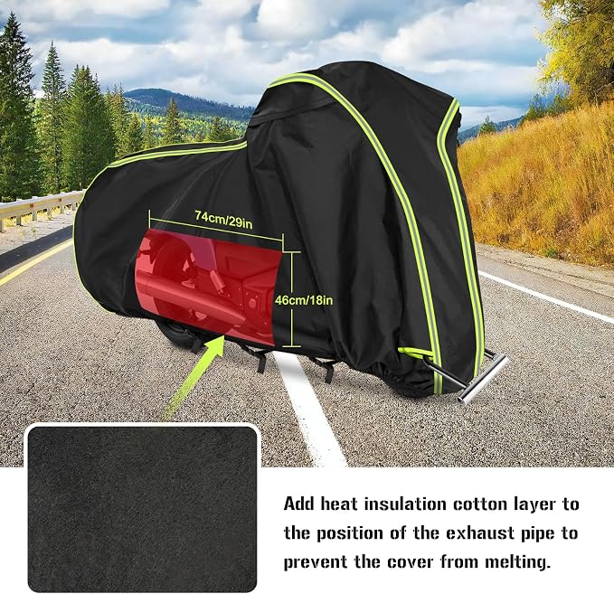 Motorcycle Cover for Honda GL1500 GL1800, Honda Gold Wing 2001-2023 - Image 3