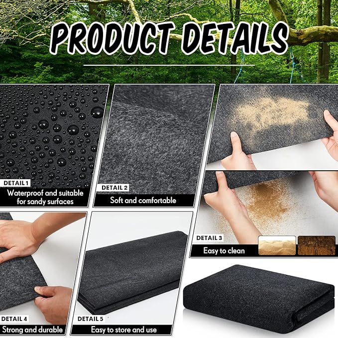 Haull Outdoor Storage Shed Floor Moat Waterproof Outdoor Carport Mat Thickened - Image 4
