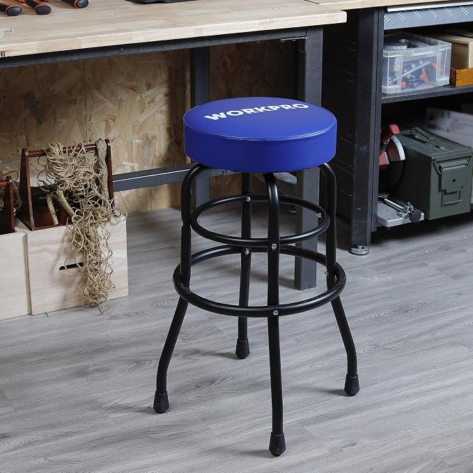 WORKPRO W112003 Garage Shop Stool, Heavy-Duty Steel Construction Garage Stool - Image 7